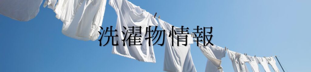 洗濯物情報